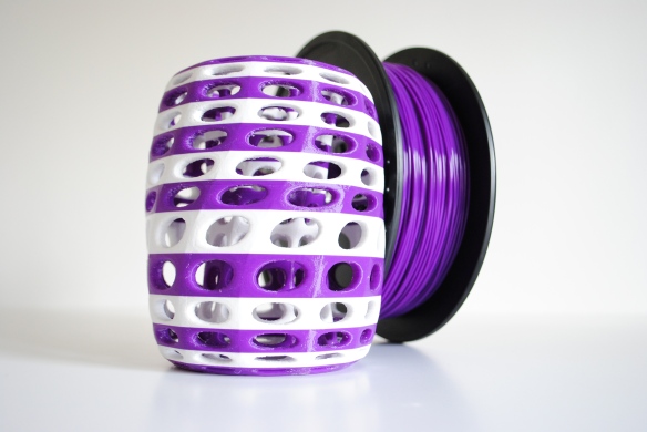 generative lampshade designed by parametric | art 3d printed by GigamaX3D on a Leapfrog Creatr Dual extruder 3D printer