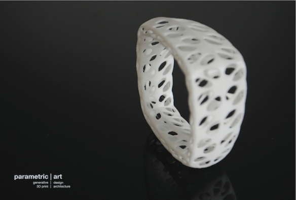 'chiselled' bracelet by parametric | art
