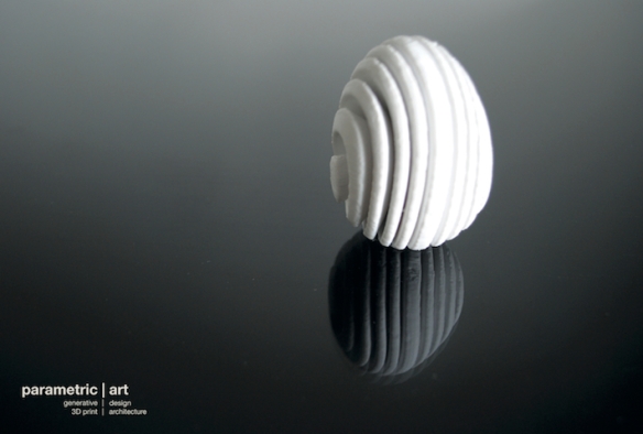 designer 3d printed easter egg by parametric | art